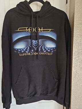 TOOL Official Band Merch Fear Inoculum Hoodie Black Graphic Sz Medium